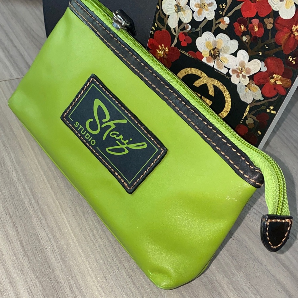 Sharif Studio Leather Cosmetic Pouch Bag